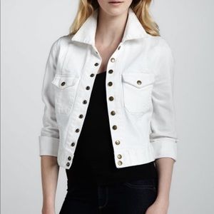 NWOT Current/Elliot White “The Snap” Jean Jacket